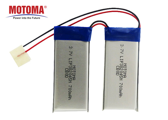 Batterie rechargeable de polymère de lithium LIP382045 3.7V 700mAh pour le dispositif d'IOT