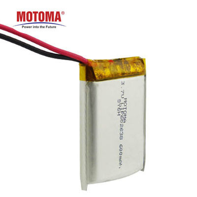 PCM de 3.7v 600mAh Toy Rechargeable Battery With et connecteur