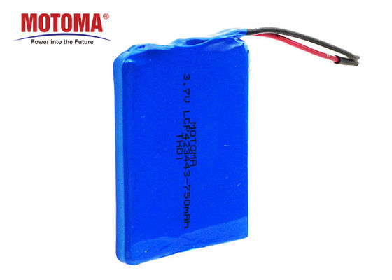 750mah la batterie rechargeable IEC62133 UN38.3 MSDS de polymère de lithium de 3,7 volts a approuvé