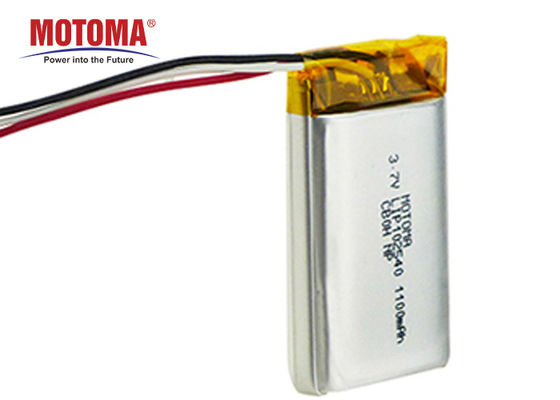 batteries de 1100mah 3.7V Motoma, batterie au lithium de lumière de LED avec le PCM et connecteur