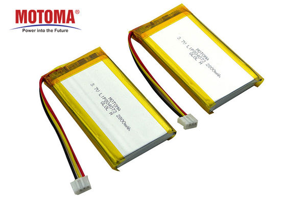 Motoma UL1642 a approuvé la batterie de Lipo de lithium 3,7 V 2800mah pour le détecteur