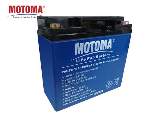 Batterie au lithium de MOTOMA UPS, durées de cycle de la batterie 4000 de 12v 25ah Lifepo4