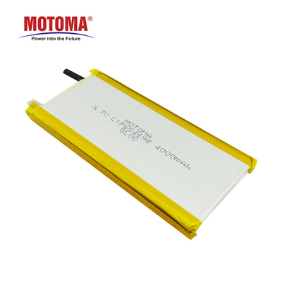 Haute batterie de polymère de lithium adaptée aux besoins du client par 6.5x46x98mm de la batterie 3.7V 4000mAh de densité d'énergie