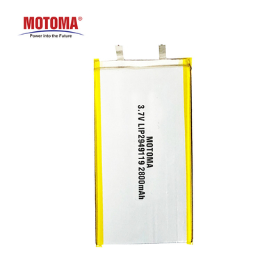 Batterie ultra mince de polymère de lithium de MOTOMA 3.7V 2800mAh pour le lecteur de Tablette